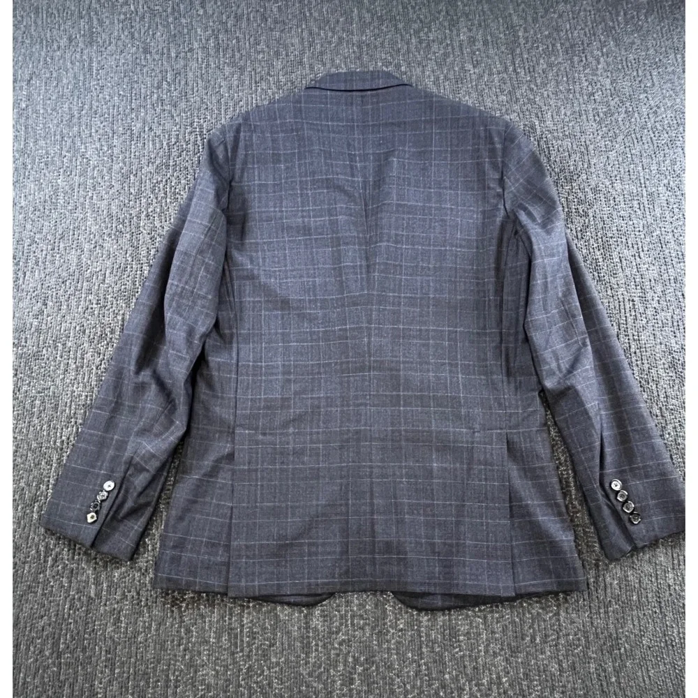 Paul Smith Loro Piana Wool Blazer Mens 40R Blue Glen Plaid Kensington Fit Italy